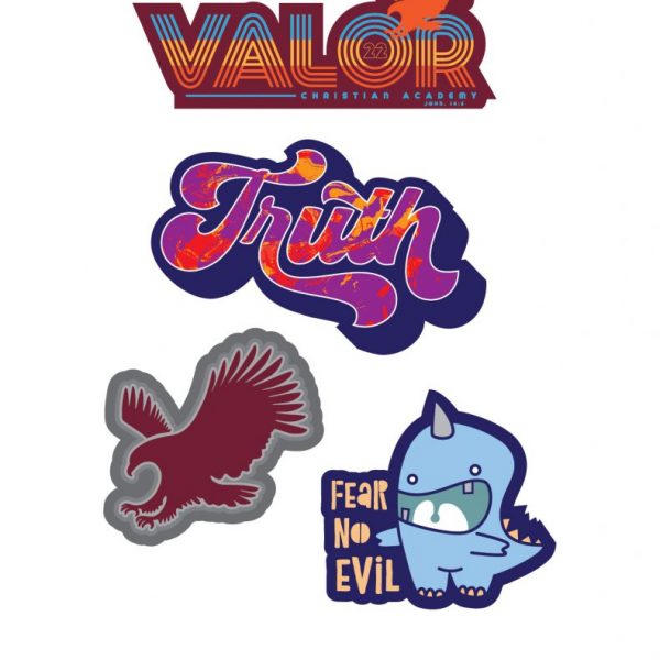 Valor Stickers - All 4 Stickers